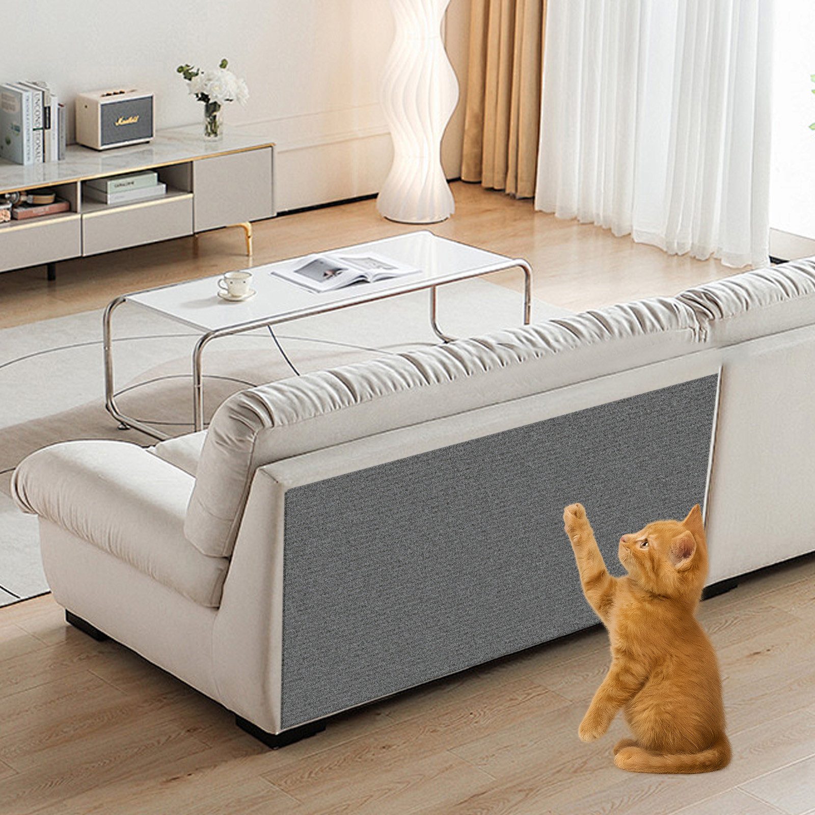HAUSS SPOLE Kratzbrett DIY Kratzmatte Kratzteppich Selbstklebende Kratzpad Katze