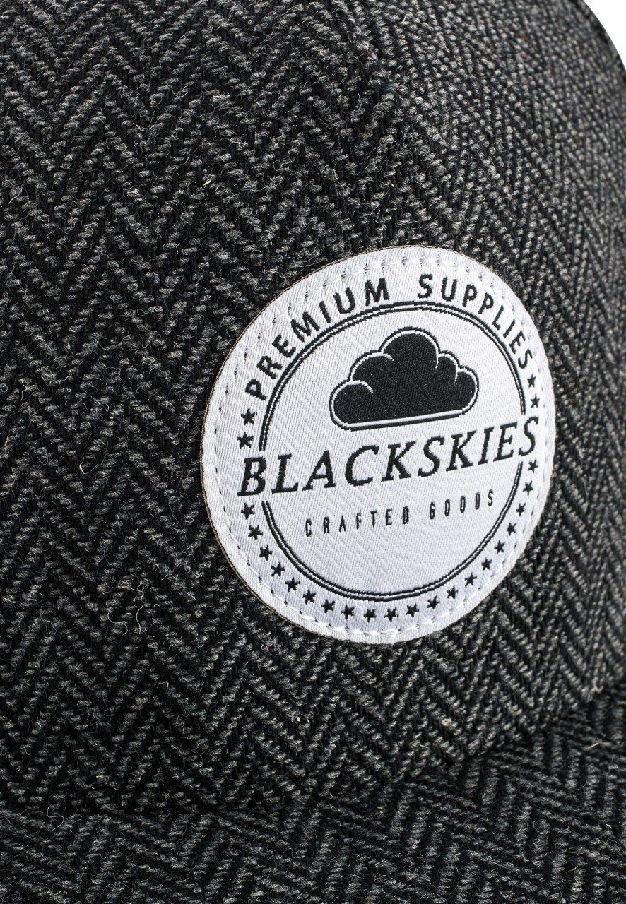 Blackskies Snapback Cap Hyperion - Fischgrätmuster Snapback Schwarz Cap