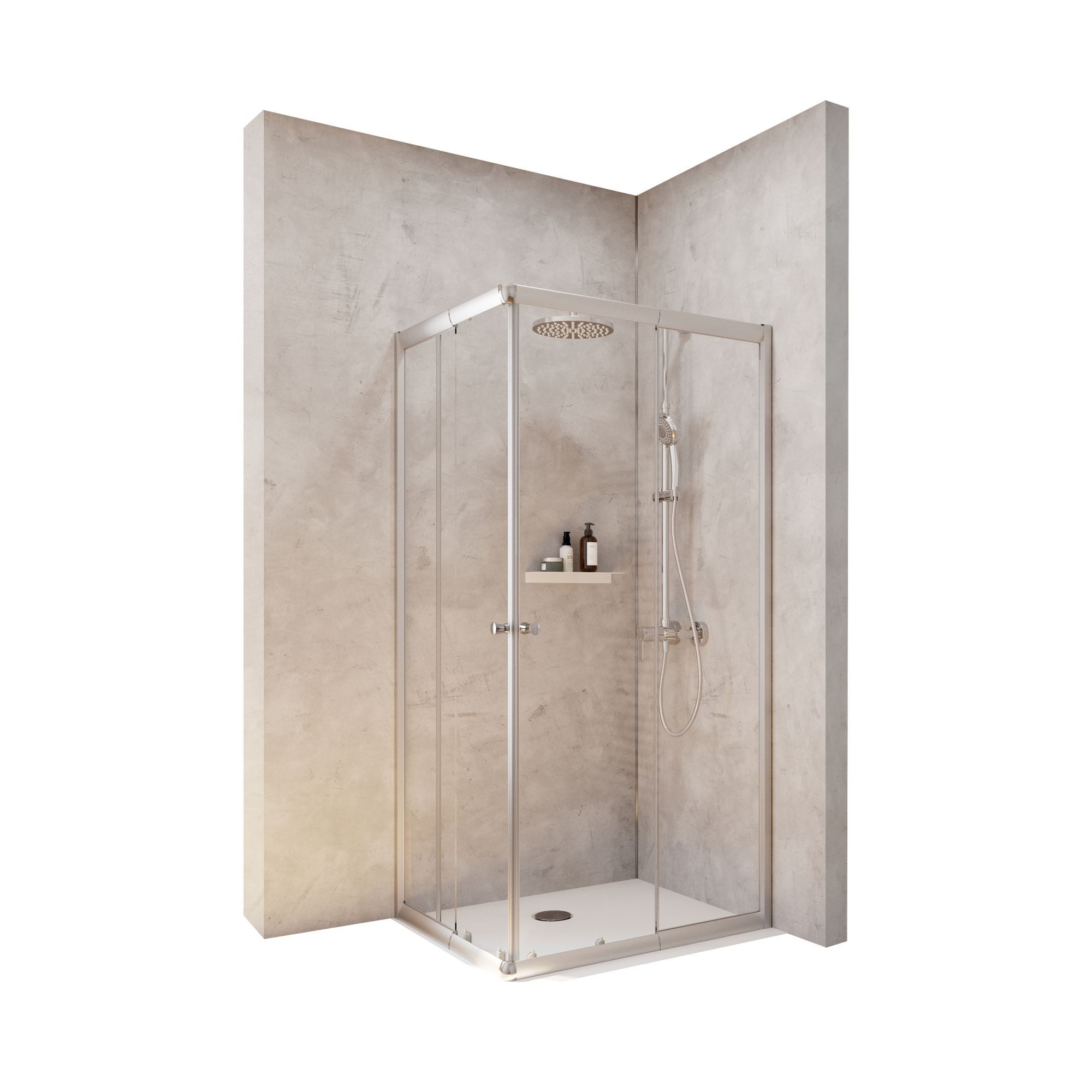 Schulte Eckdusche Corner, Höhe: 180 cm, BxT: 75x90 cm, 4 mm Sicherheitsglas günstig online kaufen