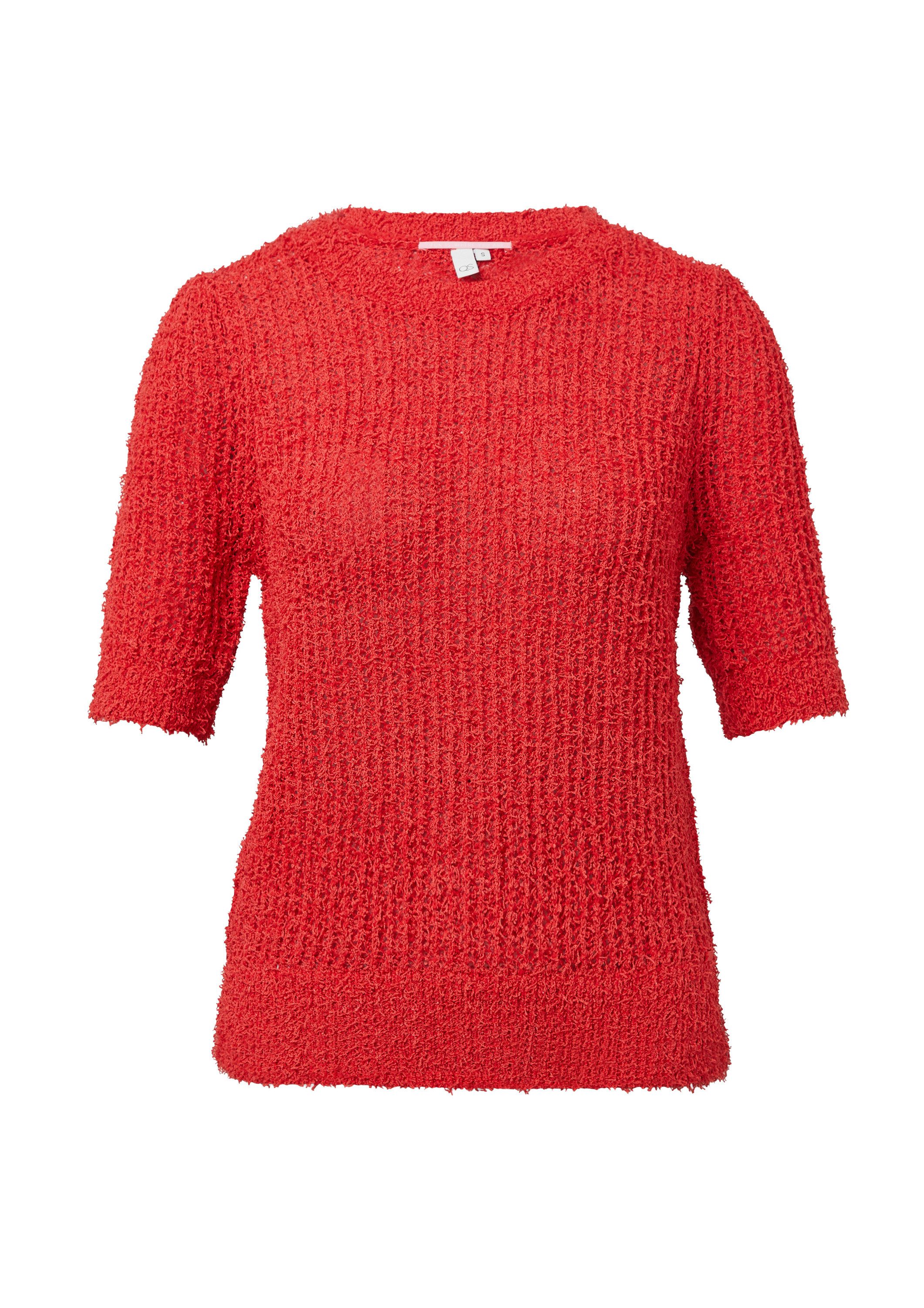 QS 3/4 Arm-Pullover Strickpullover Kurzarmpullover aus günstig online kaufen