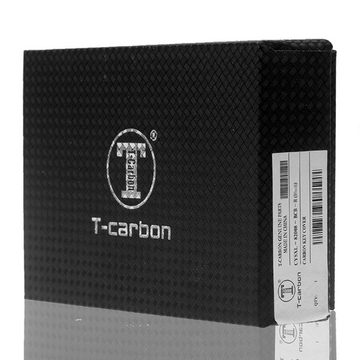 T-Carbon Schlüsseltasche Auto Schlüssel Carbon-Optik Schutz Hülle Rot, für Mini F54 F55 F56 F57 F60 Smartkey