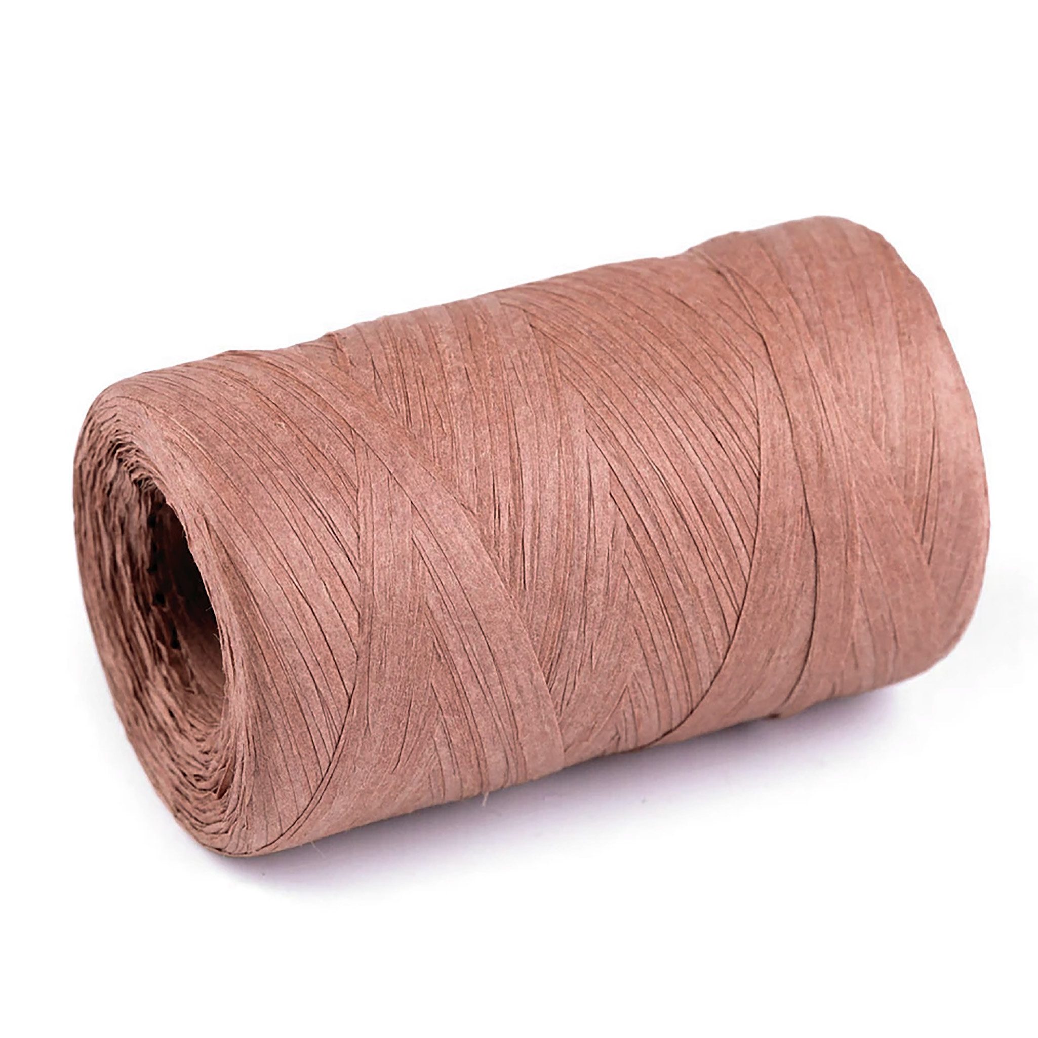 maDDma Geschenkband Raffia Papierschnur unifarben 80m Bastelschnur Geschenkband, altrosa