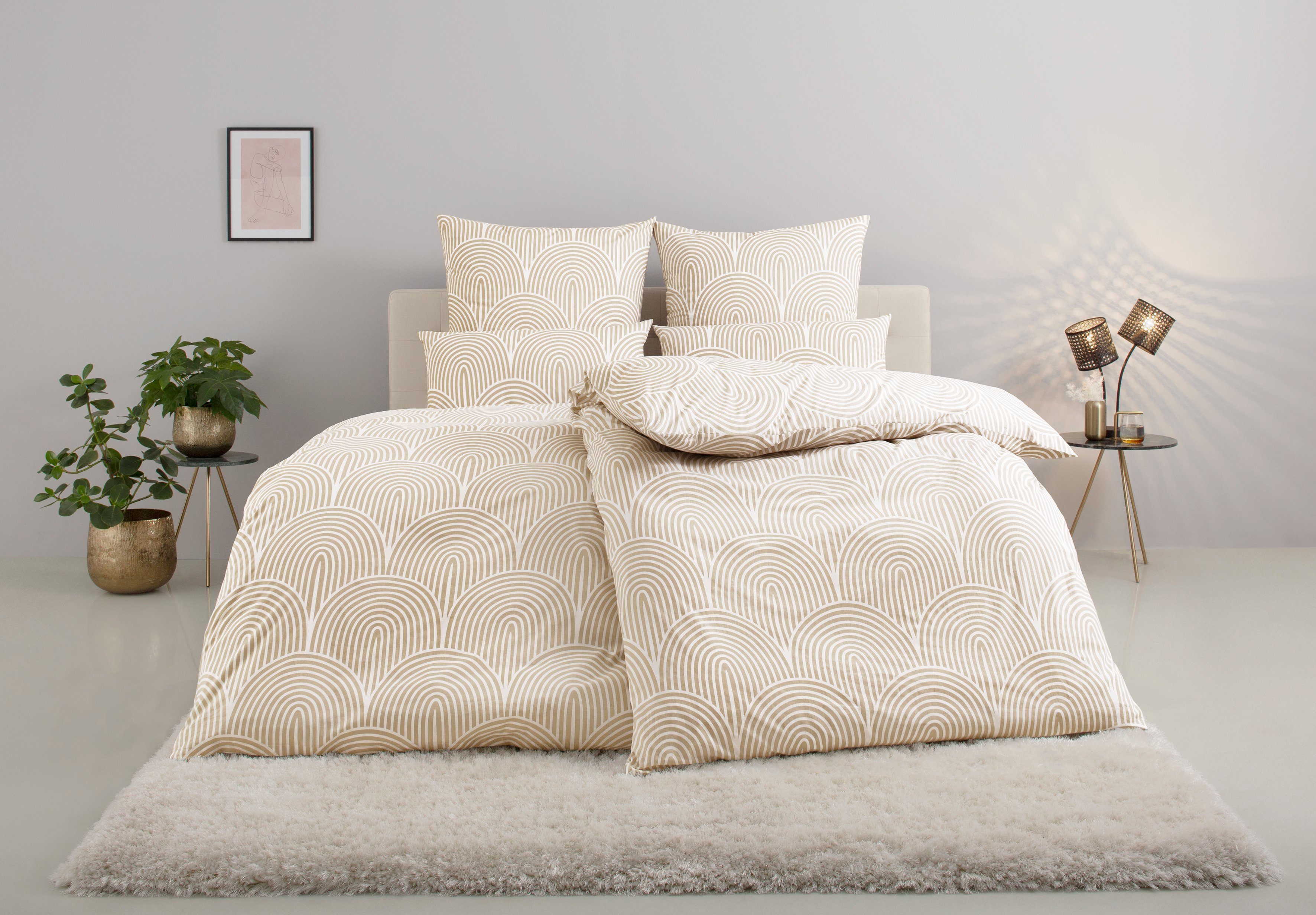 Leonique Bettwäsche Matilda in Gr. 135x200 oder 155x220 cm, Flanell, 2 teil günstig online kaufen