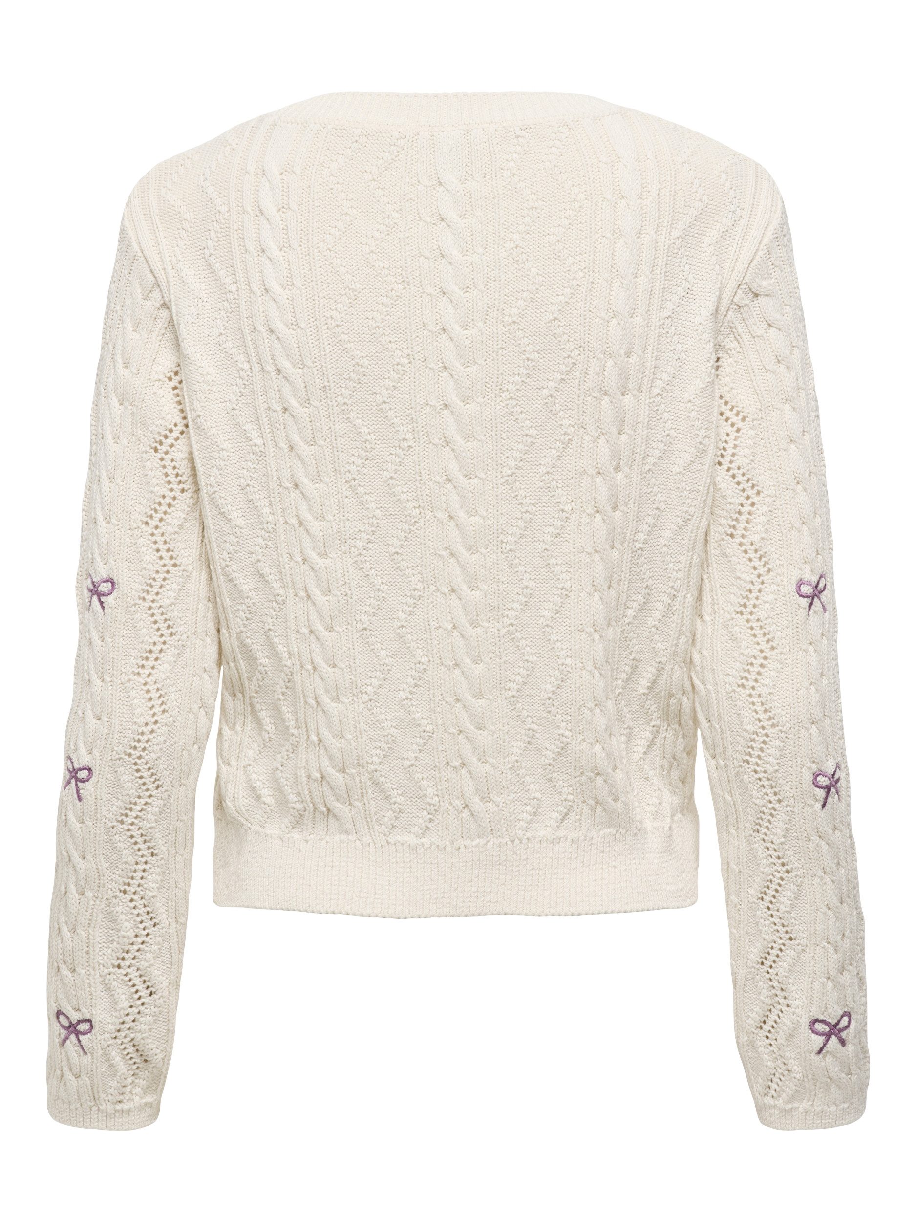 ONLY Strickpullover ONLRITA LIFE LS EMBR CABLE KNT NOOS günstig online kaufen