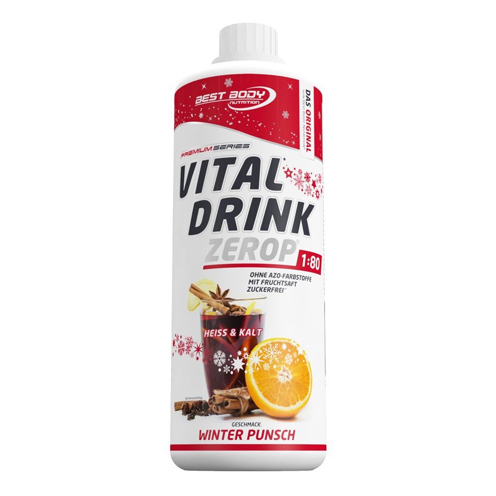 Best Body Nutrition Vital Drink Zerop - 1000 ml Flasche Sirup