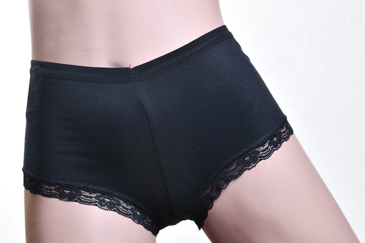 Toker Collection® Panty Damen Hipster / Panty mit weicher Spitze 3 Stück (Packung, 3er Pack)