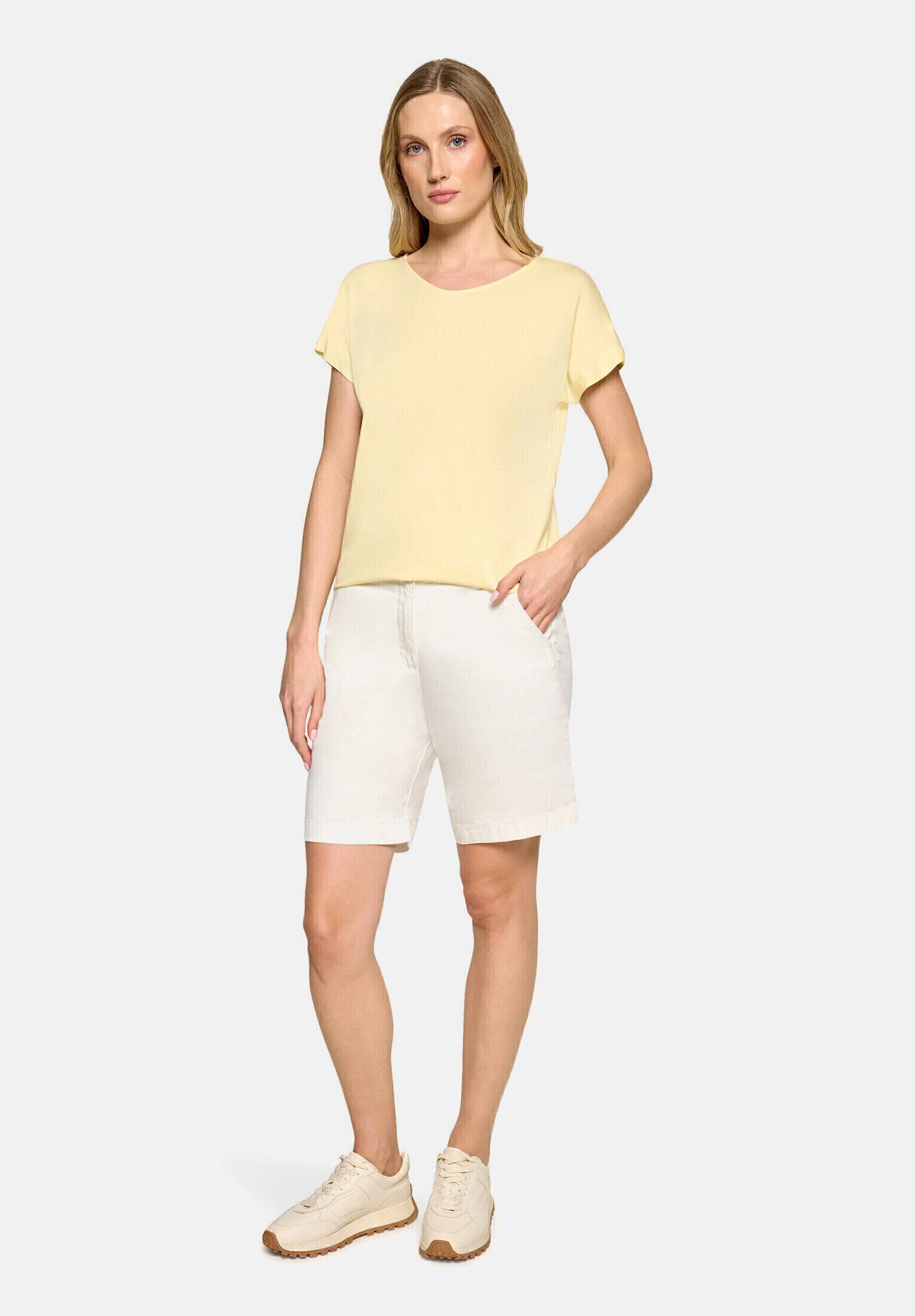 Betty Barclay Kurzarmshirt Damen mit V-Ausschnitt (1-tlg)