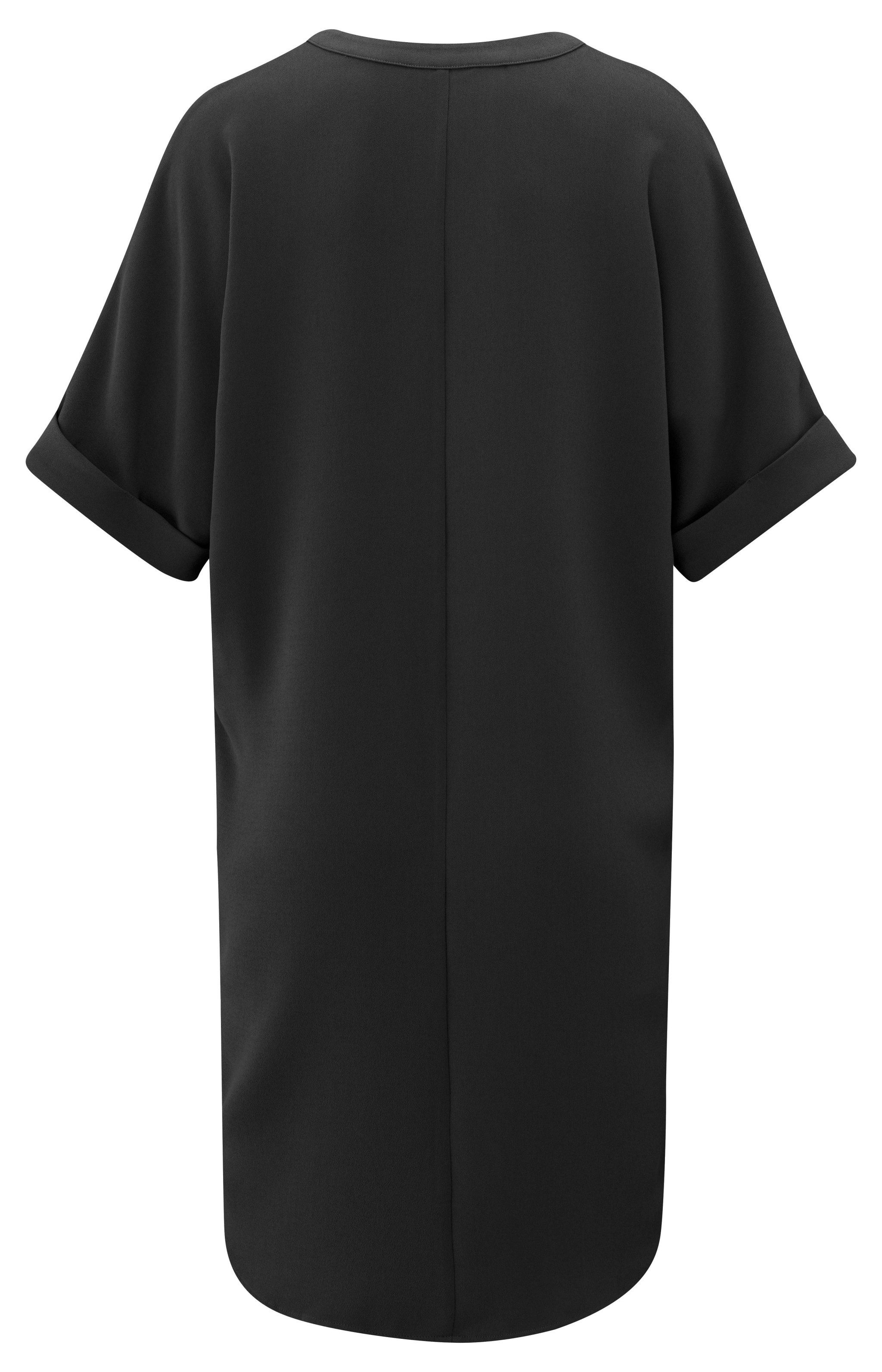 YAYA Strickkleid Lockeres Kleid Schwarz/Grau