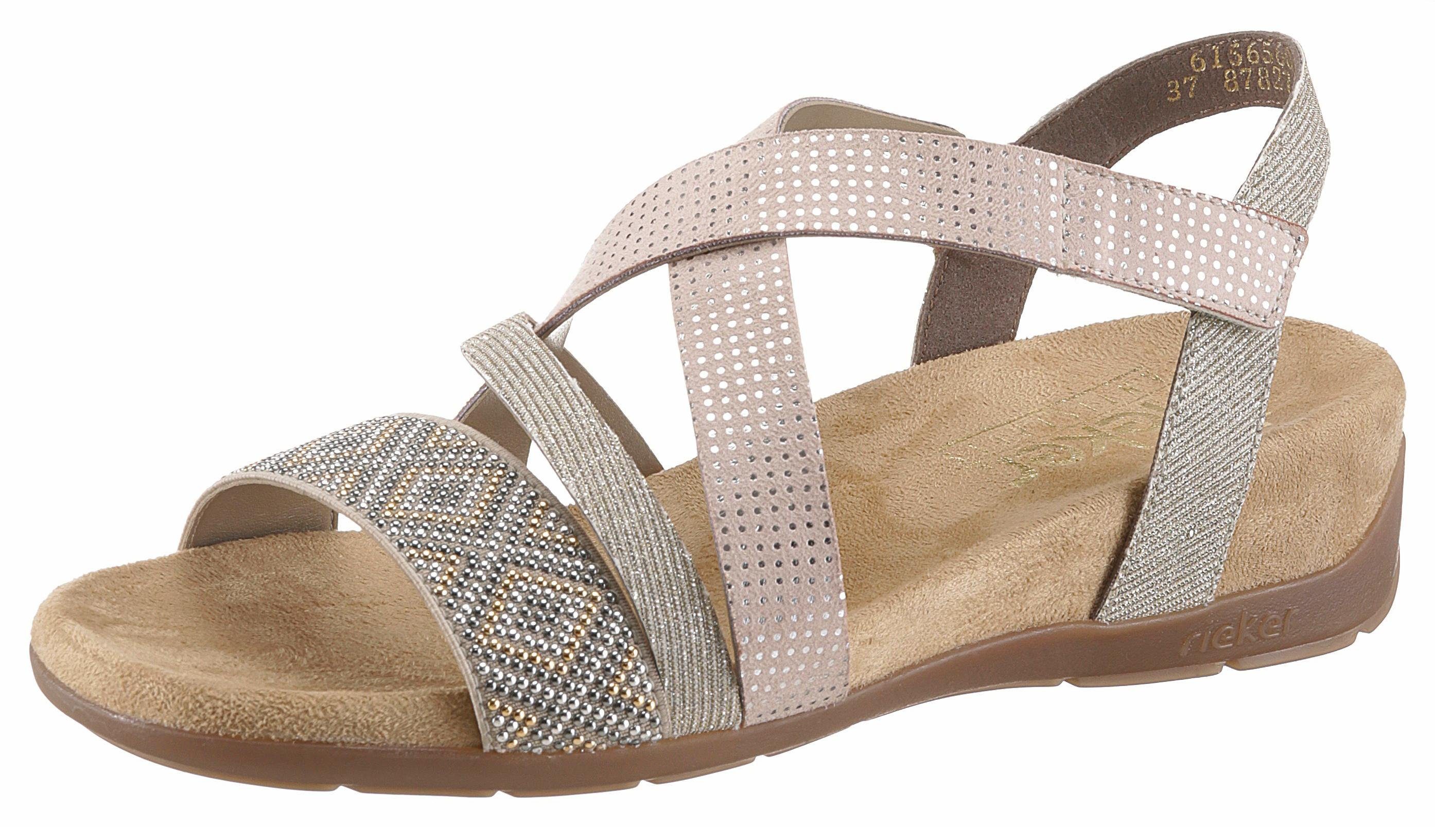 Rieker Riemchensandale mit modischen Schmuckelementen, Sandale mit Metallic Details als Highlight online kaufen | OTTO Rieker Riemchensandale mit modischen Schmuckelementen, Sandale mit Metallic Details als Highlight online kaufen | OTTO