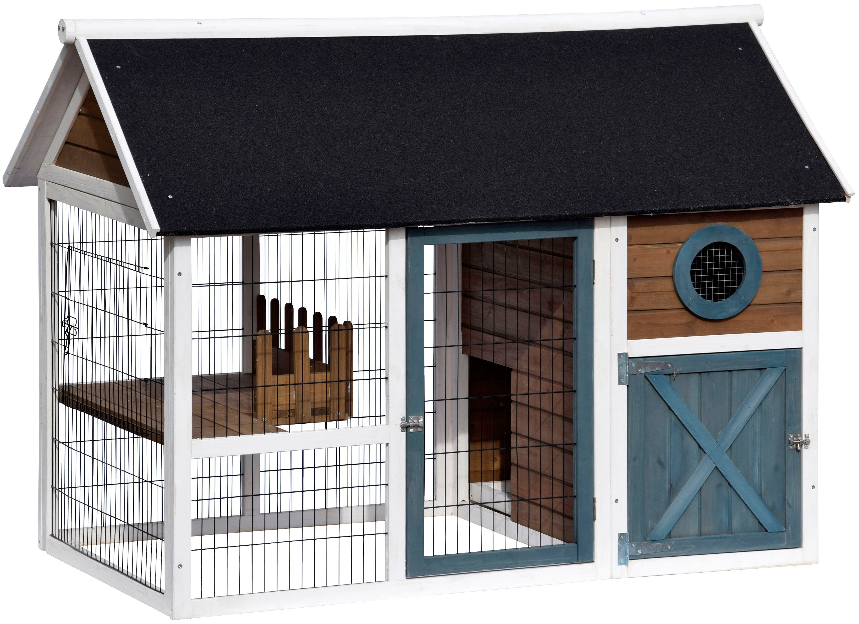 Kleintierstall , BxTxH: 150x90x109 cm, mit Freilaufgehege Kleintierstall , BxTxH: 150x90x109 cm, mit Freilaufgehege