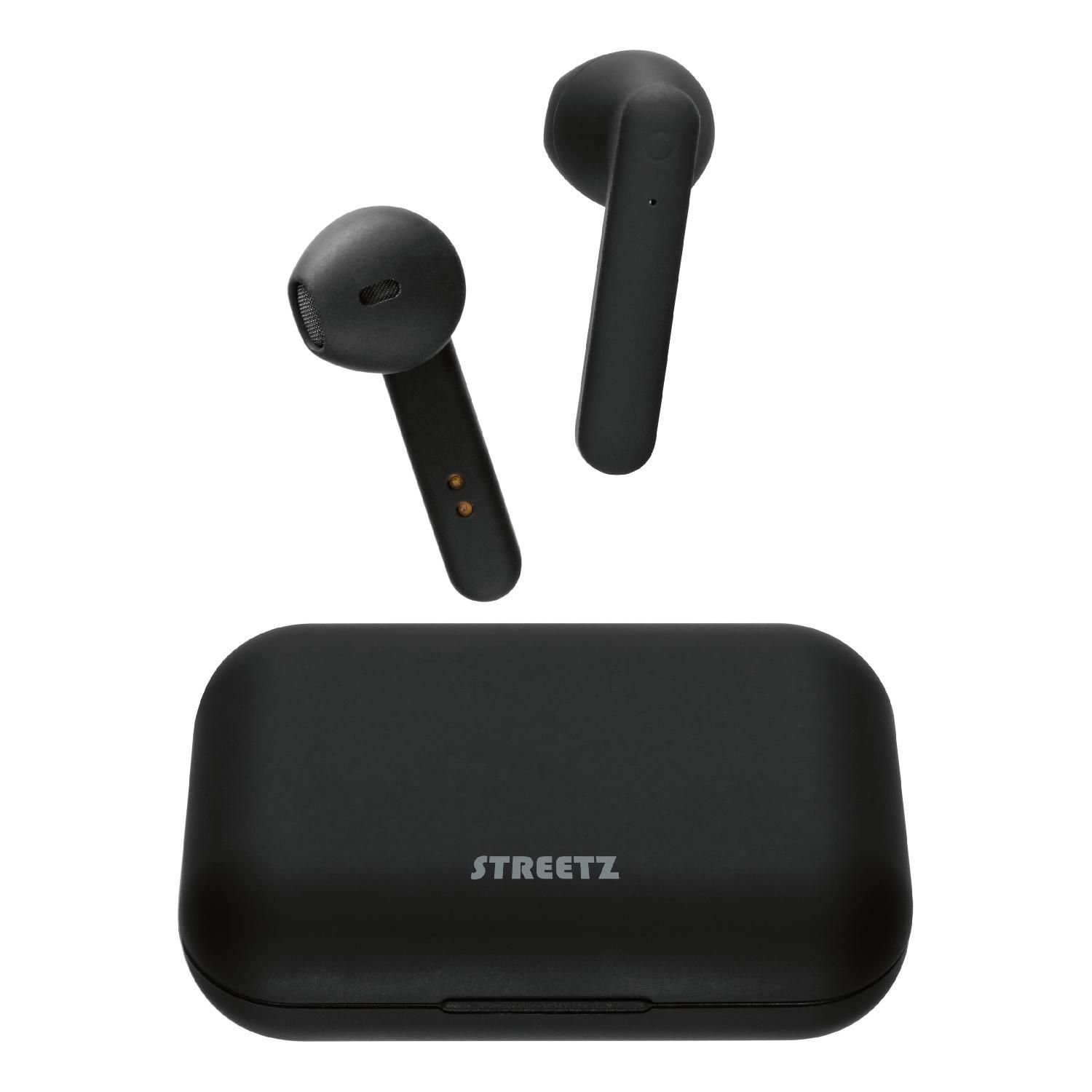 STREETZ TWS-104 Bluetooth Semi-In-Ear 5 (integriertes Herstellergarantie) Kabellos Kopfhörer Mikrofon, Touchcontrol inkl. Jahre Kopfhörer