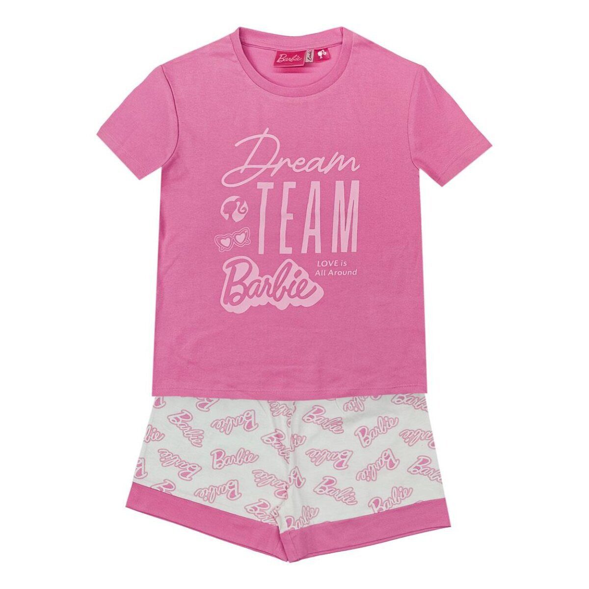 Barbie Pyjama Barbie Schlafanzug Kinder Pyjama T-Shirt & Short 14 Jahre