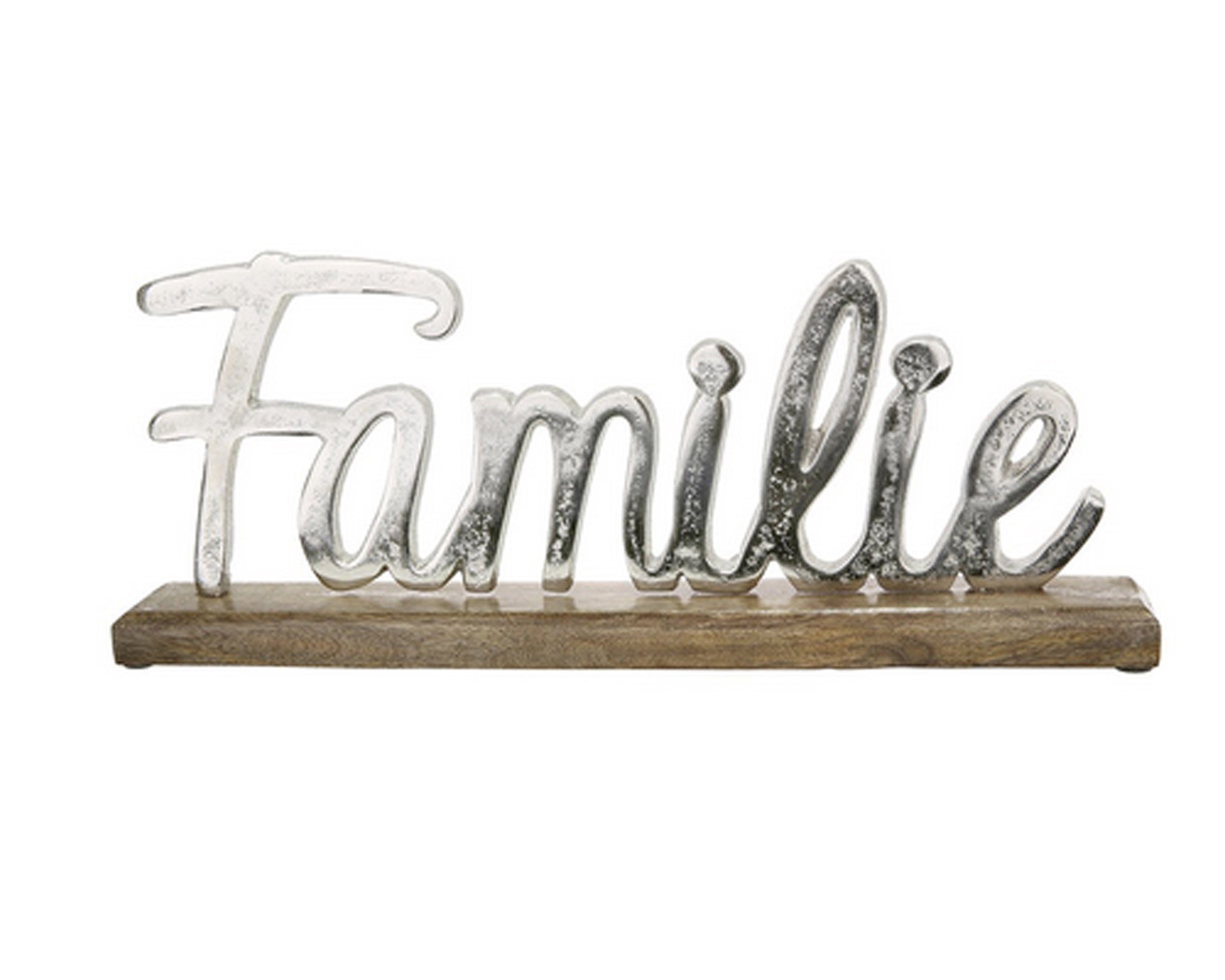 "Familie" Familie Holz-Base, Schriftzug GILDE Gilde Schriftzug auf Deko-Schriftzug