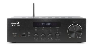 Dynavox VT-90 Vollverstärker (Anzahl Kanäle: 4-kanal, 180 W, Fernbedienung, Phono-Eingang, BT-Streaming)