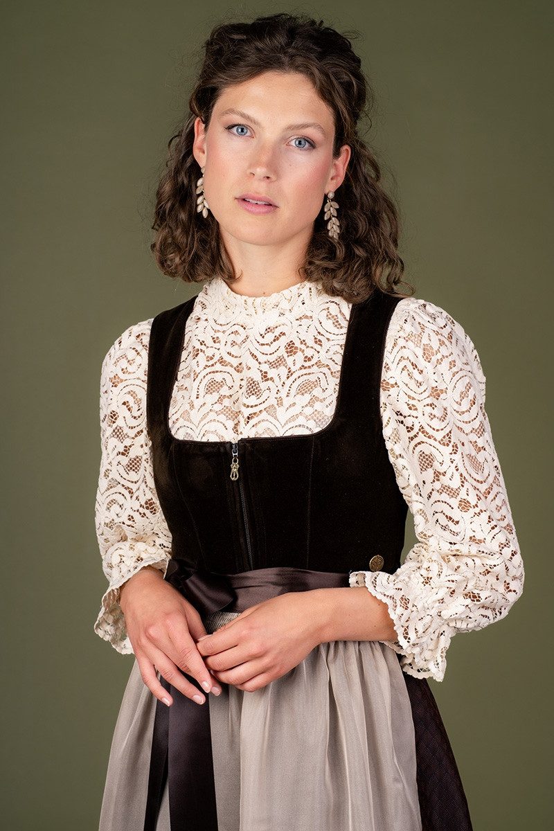 MarJo Dirndl Samt Dirndl 2tlg. - BIDINGEN - lakritz günstig online kaufen