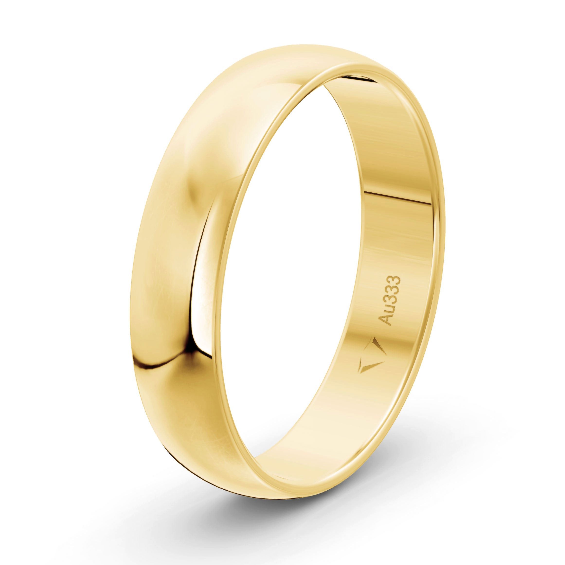 mosa & co. Trauring Klassisch 5.0 mm 333 / Gelbgold, Hochzeitsringe Verlobungsringe Partnerringe