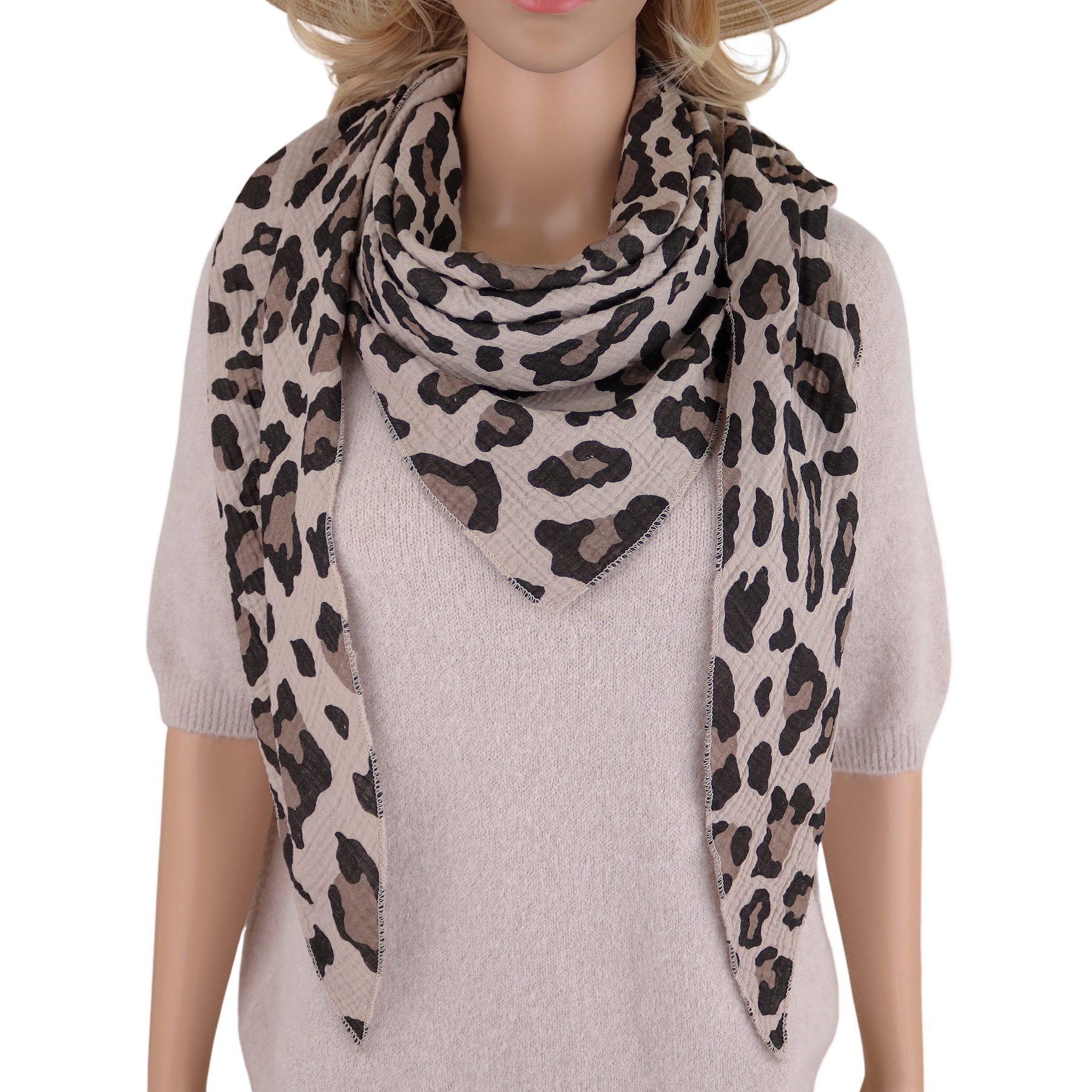 MIRROSI Dreieckstuch Aus Musellin Dreiecksschal ca.200x80 cm, Made in Italy günstig online kaufen