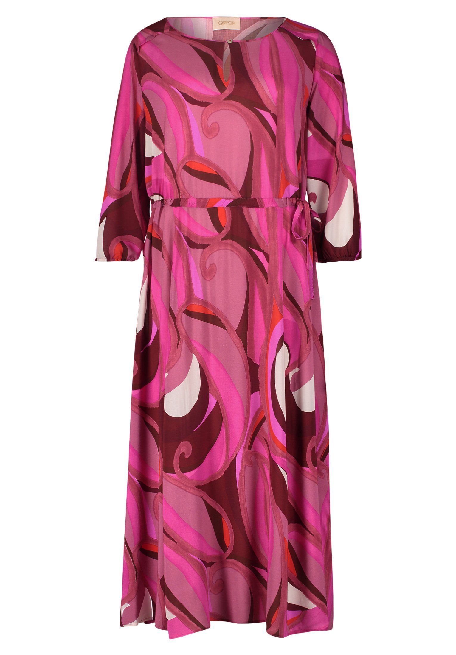 Cartoon Maxikleid Kleid Lang 3/4 Arm