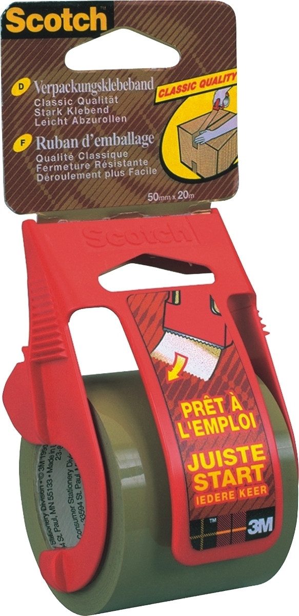 Paket-Klebeband Packband 51mm x 20m mit Abroller braun
