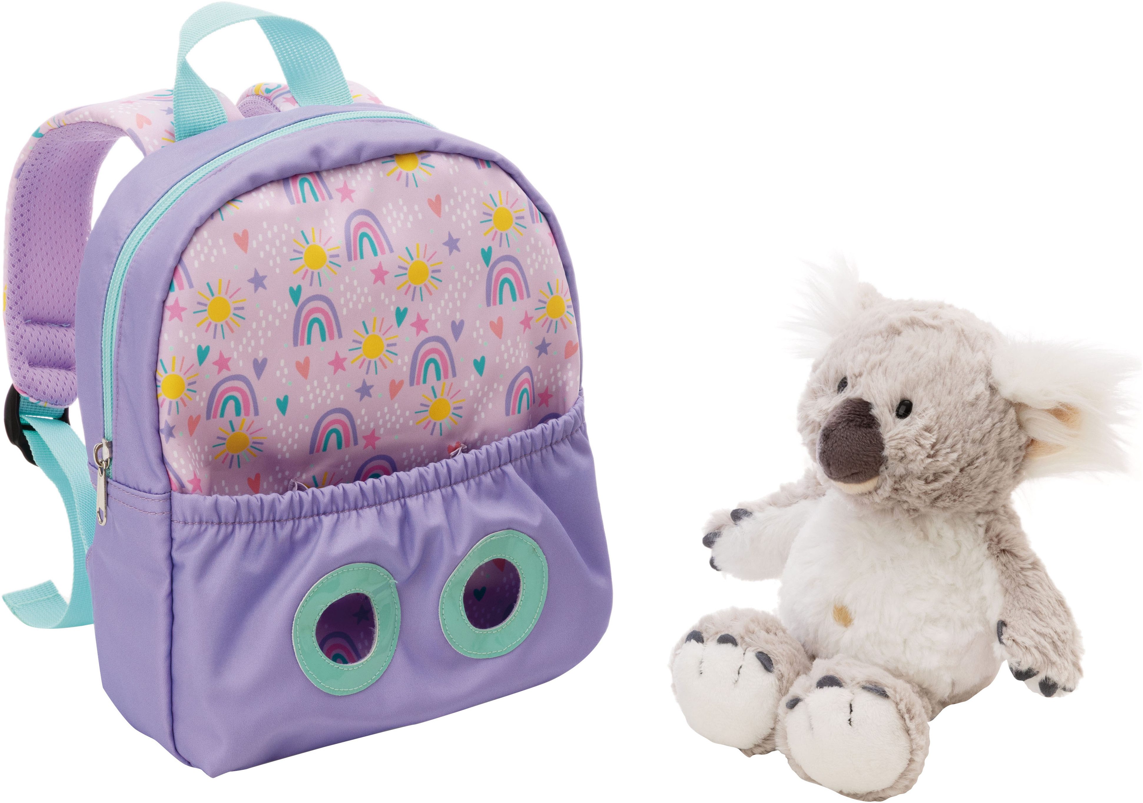Nici Kinderrucksack Travel Friends, Rucksack mit Plüsch Koala, 25 cm