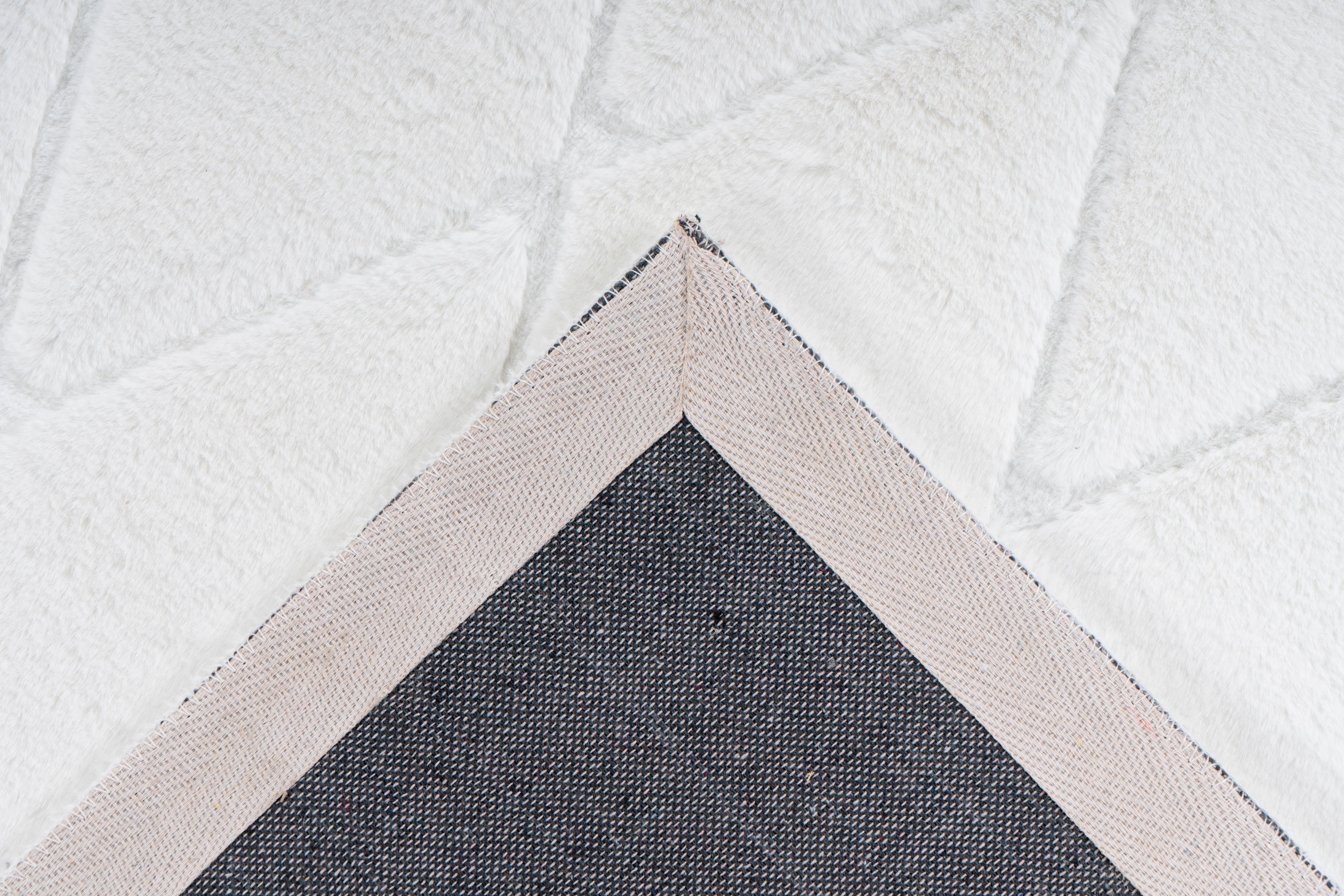 my home Läufer Tilana, rechteckig, Höhe: 20 mm, besonders weich durch Mikrofaser, Rauten-Design