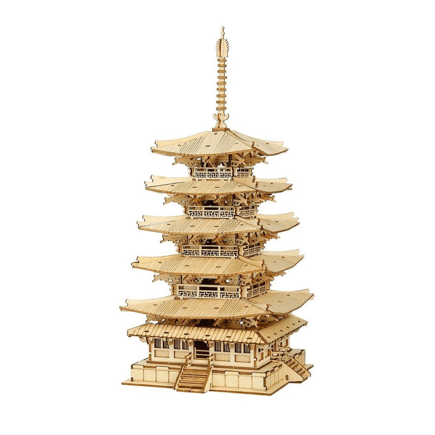 Robotime 3D-Puzzle Five-storied Pagoda 3D Puzzle, 275 Puzzleteile