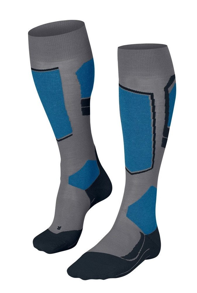 FALKE Skisocken SK4 Advanced (optimale Passform) grau/blau Herren - 1 Paar