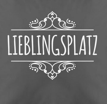 Kissenbezüge Lieblingsplatz mit Ornament - weiß, Shirtracer (1 Stück), Statement