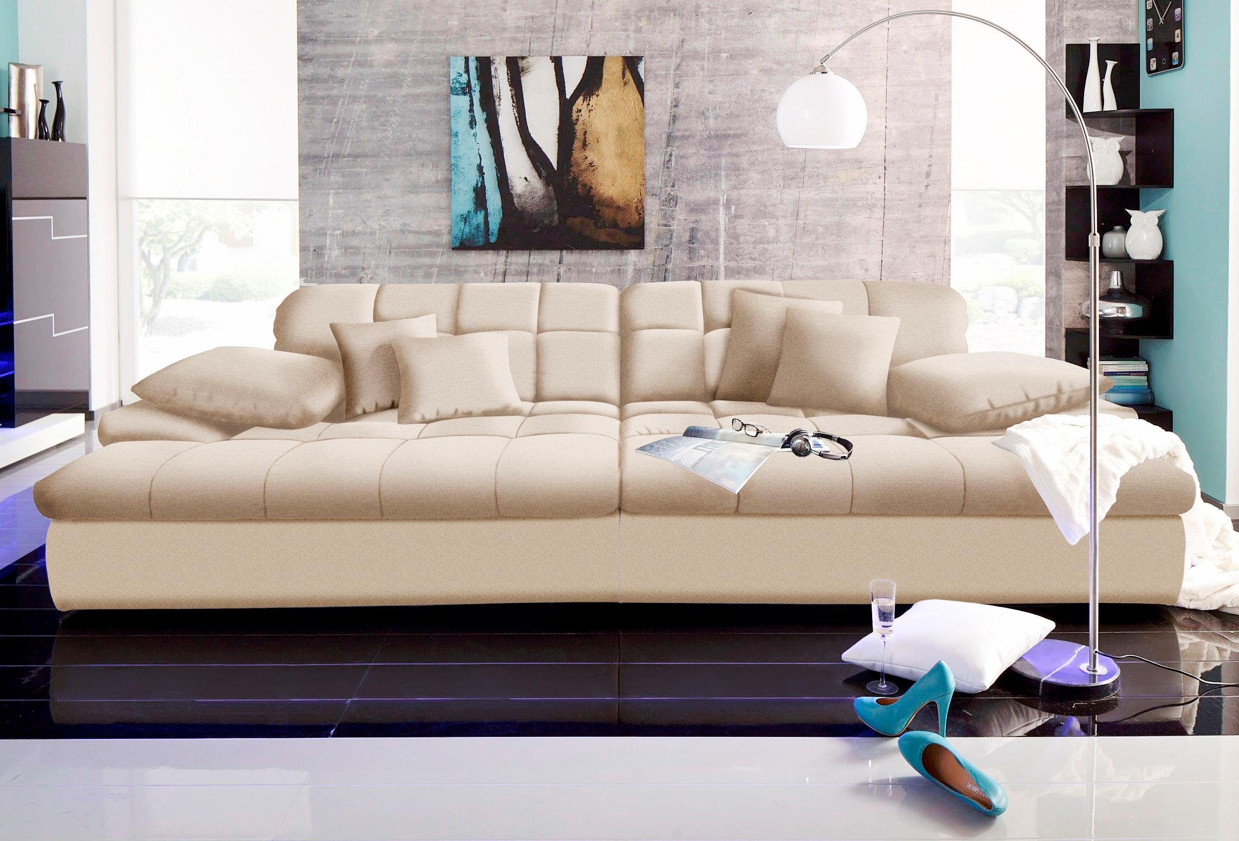 Mr. Couch Big-Sofa Biarritz, wahlweise mit Kaltschaum (140kg  Belastung/Sitz) und RGB-Beleuchtung
