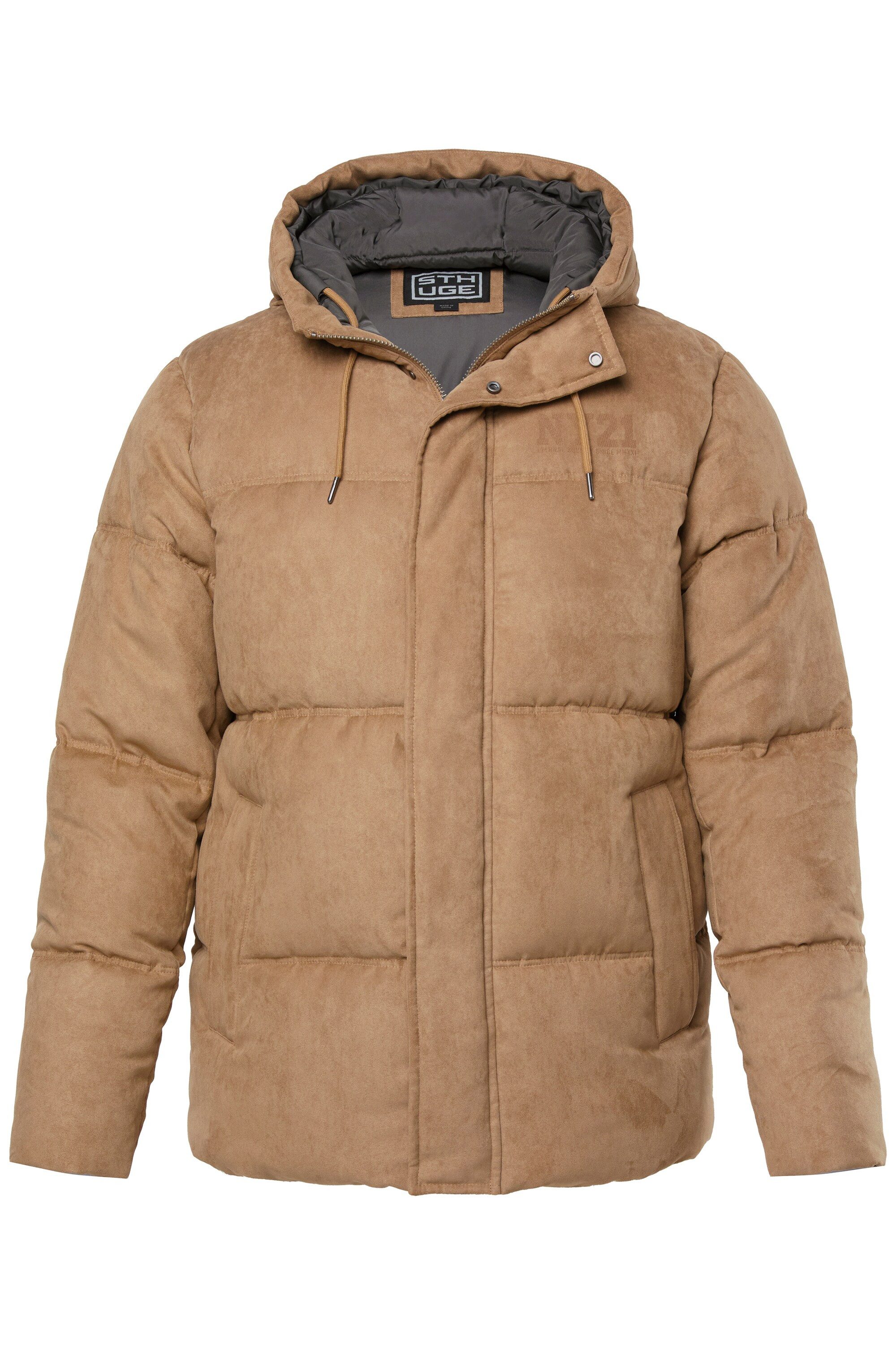 STHUGE Steppjacke Pufferjacke Steppjacke Kapuze