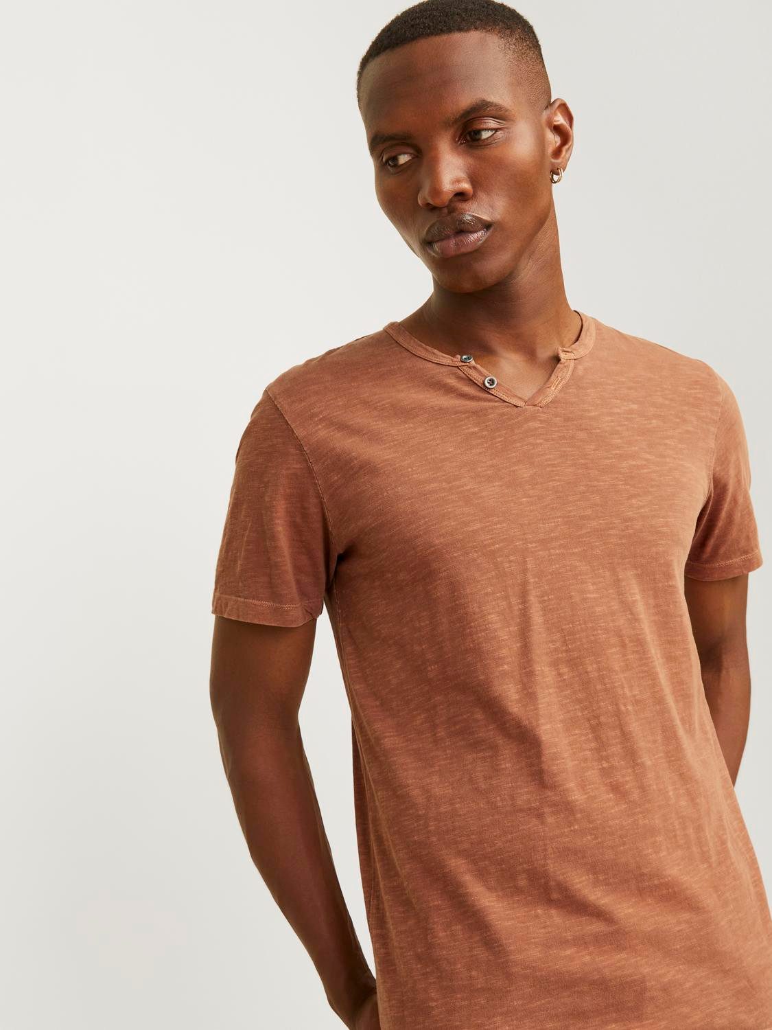 Jack & Jones T-Shirt JJESPLIT NECK günstig online kaufen
