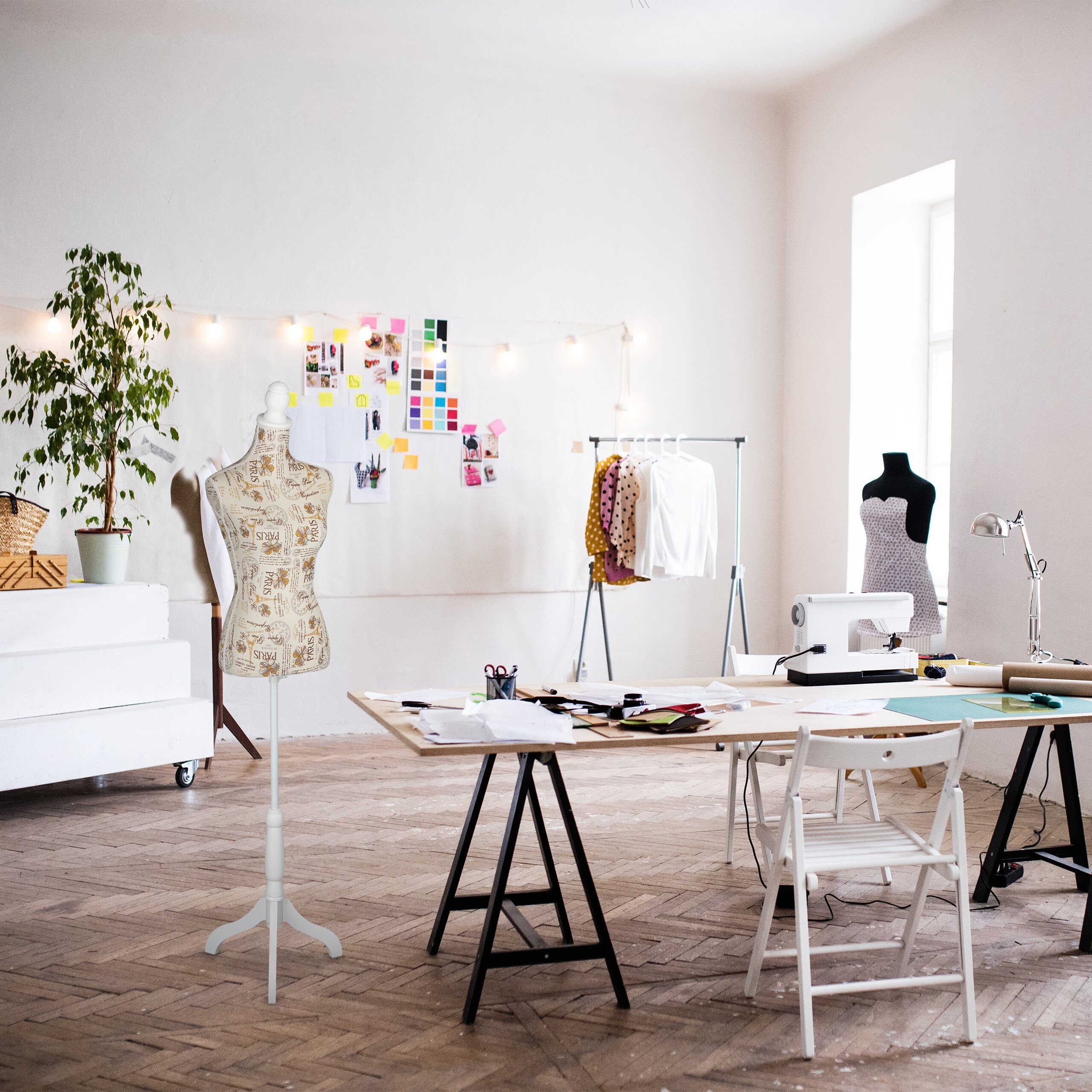 relaxdays Schneiderpuppe höhenverstellbar