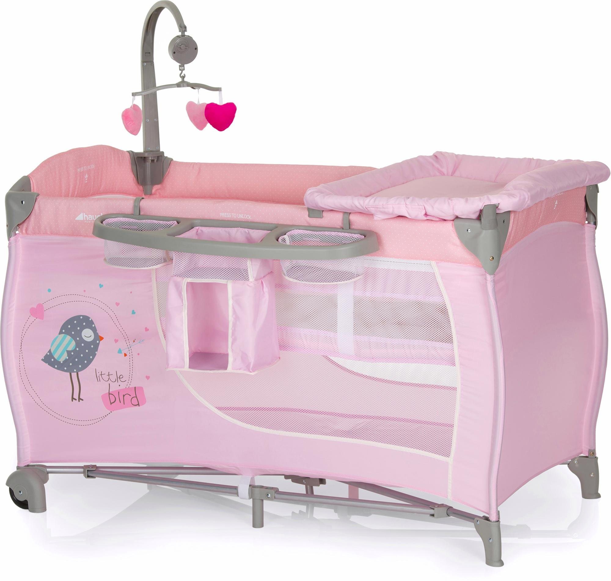 FUN FOR KIDS Reisebett mit Mobile und Tragetasche, »Babycenter Birdie Grey« FUN FOR KIDS Reisebett mit Mobile und Tragetasche, »Babycenter Birdie Grey«