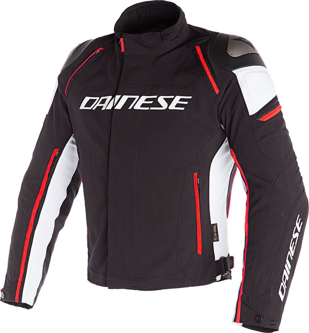 Dainese Motorradjacke Racing D-Dry Textiljacke Black/White/Red Motorrad 3