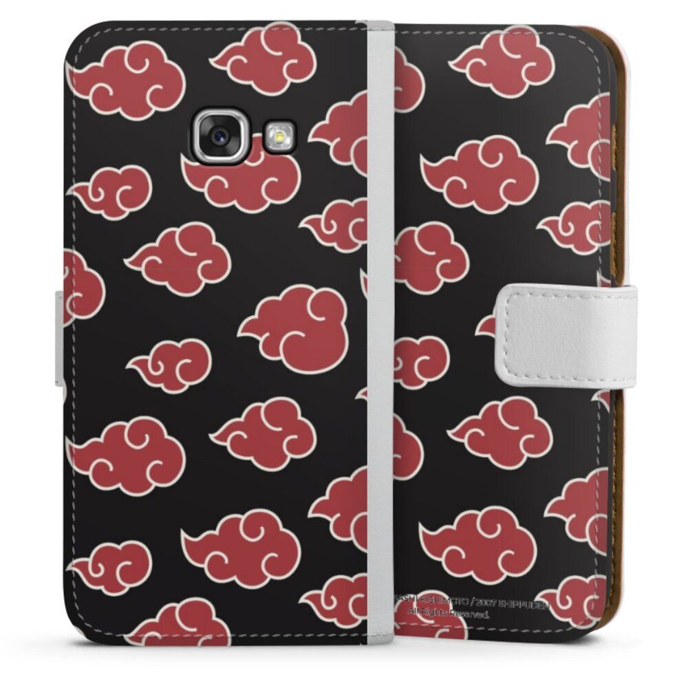 DeinDesign Handyhülle Offizielles Lizenzprodukt Naruto Shippuden Akatsuki Akatsuki Pattern, Samsung Galaxy A3 (2017) Hülle Handy Flip Case Wallet Cover