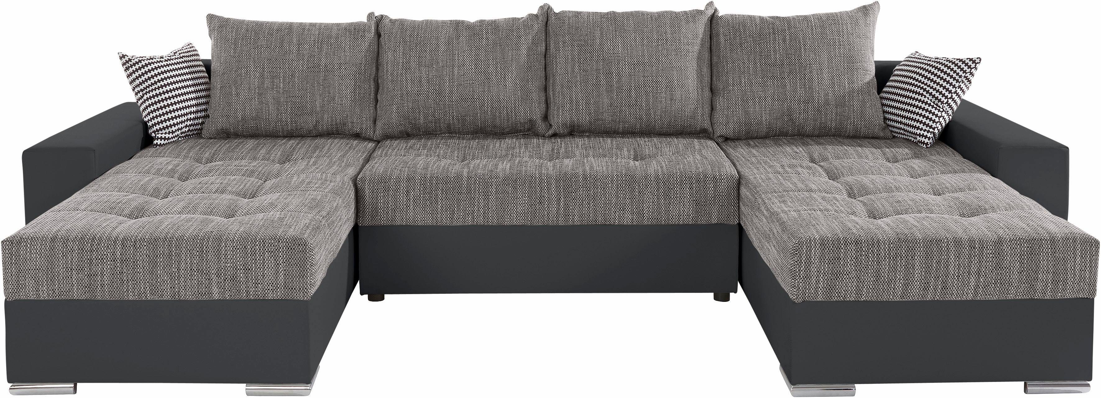 COLLECTION AB Wohnlandschaft "XL-Josy U-Form, Breite 313 cm, Kunstleder-Mix günstig online kaufen