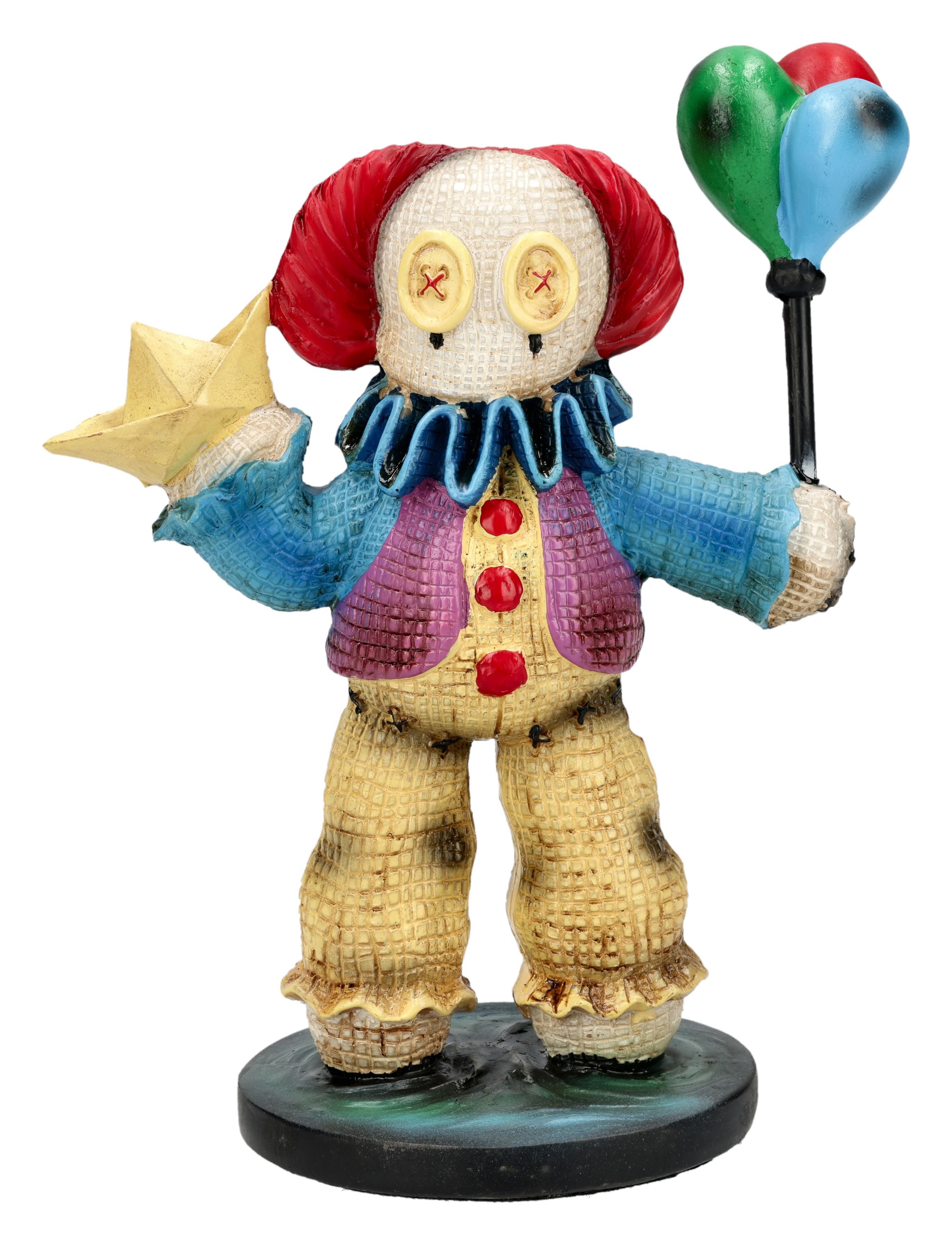 Figuren Shop GmbH Dekofigur Pinhead Figur OG Penny – Horror Clown Statue Dekofigur 12 cm Deko