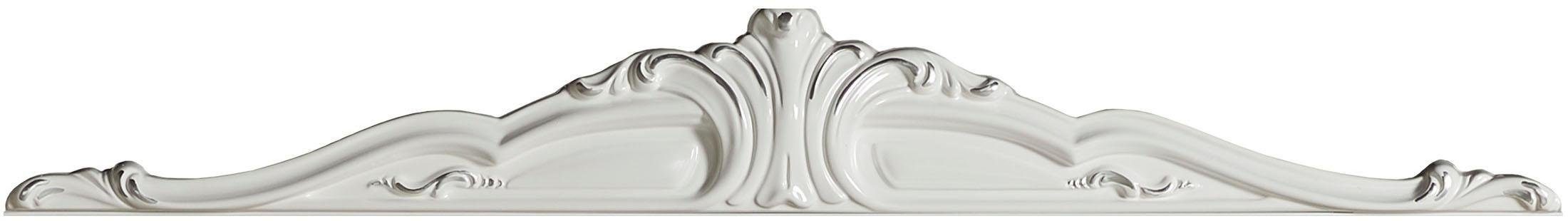 INOSIGN Schrankaufsatz Greta, aus FSC-zertifiziertem Holzwerkstoff, Made in Italy, (Maße (B/T/H): 118,5/4/16 cm), im italienischen Barock- KLassik-Stil mit opulenten Verzierungen