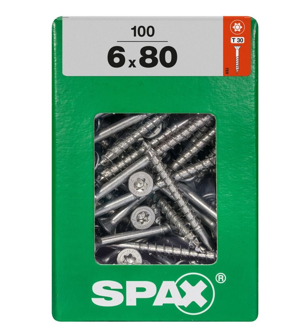 SPAX Holzbauschraube Spax Universalschrauben 6.0 x 80 mm TX 30 - 100