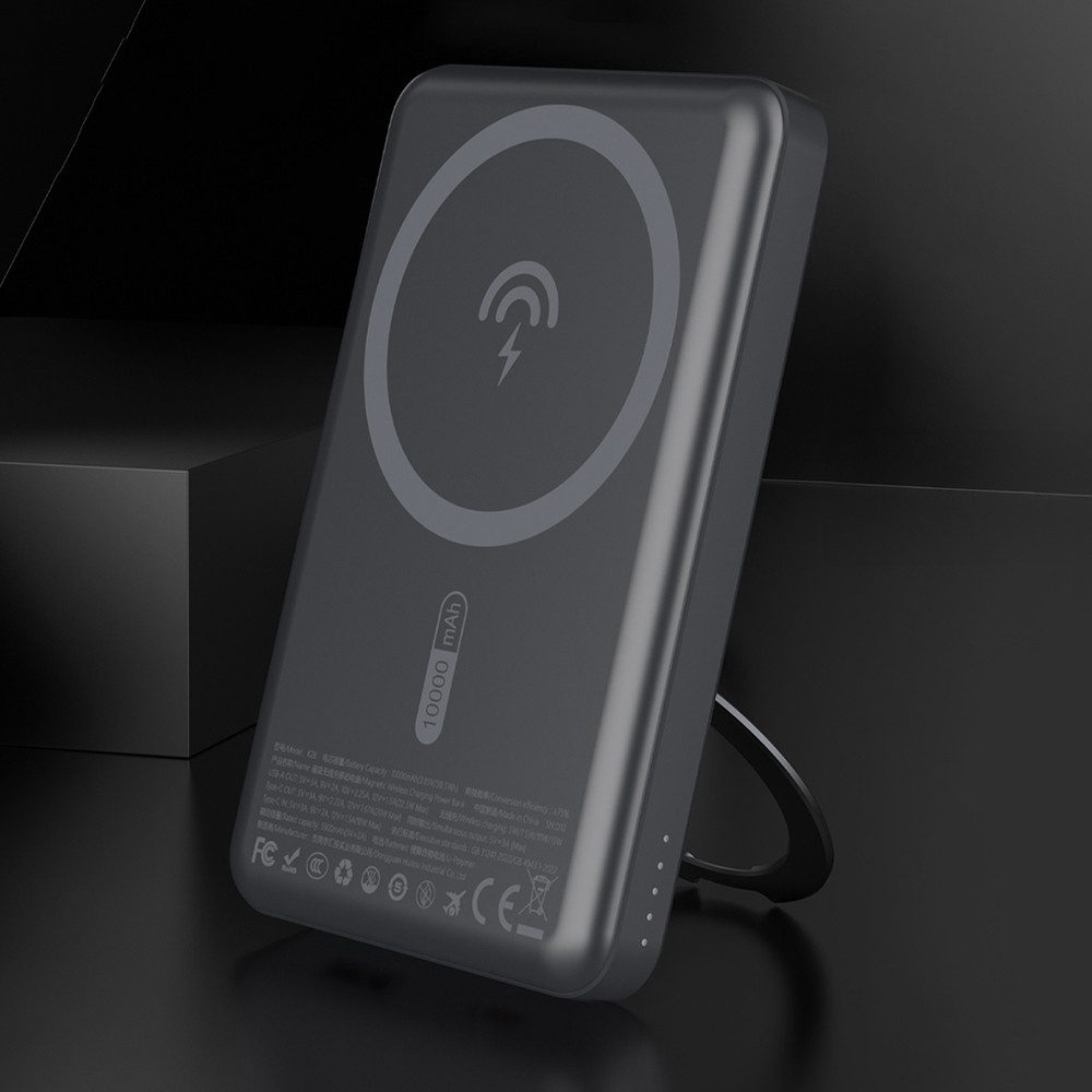 Dudao Magnetakku Kompaktlader Powerbank 5000 mAh (1 St), MagSafe, Ständerfunktion, 20W Schnellladung