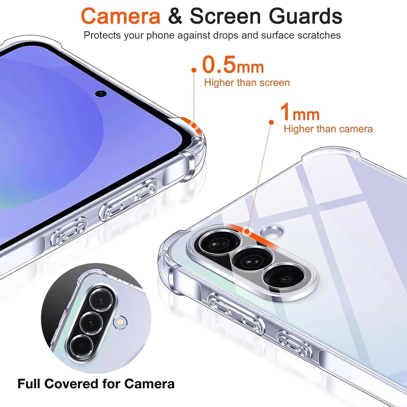 CoolGadget Handyhülle Anti Shock Rugged Case für Samsung Galaxy A56 5G 6,7 Zoll, Slim Cover mit Kantenschutz Schutzhülle für Samsung A56 5G Hülle – Bild 2 von 5