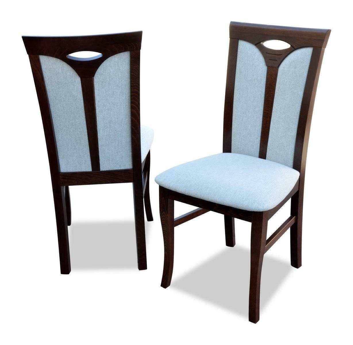 Gastro Garnitur Stuhl, Esszimmer Textil Stuhl 8x Stoff Design JVmoebel Lehnstuhl Holz Stühle Set