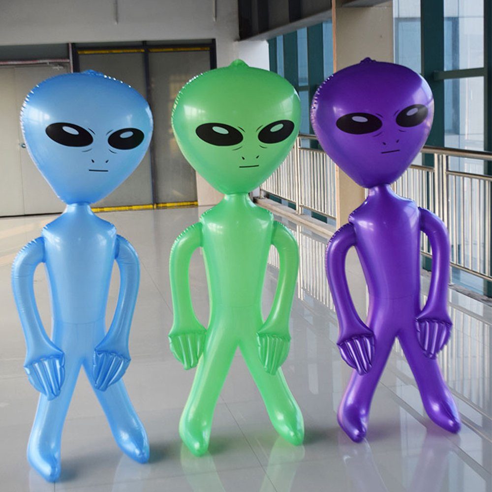 Houhence Luftballon Alien Aufblasbare Spielzeuge Stütze Grün Aufblasbare Alien Mars