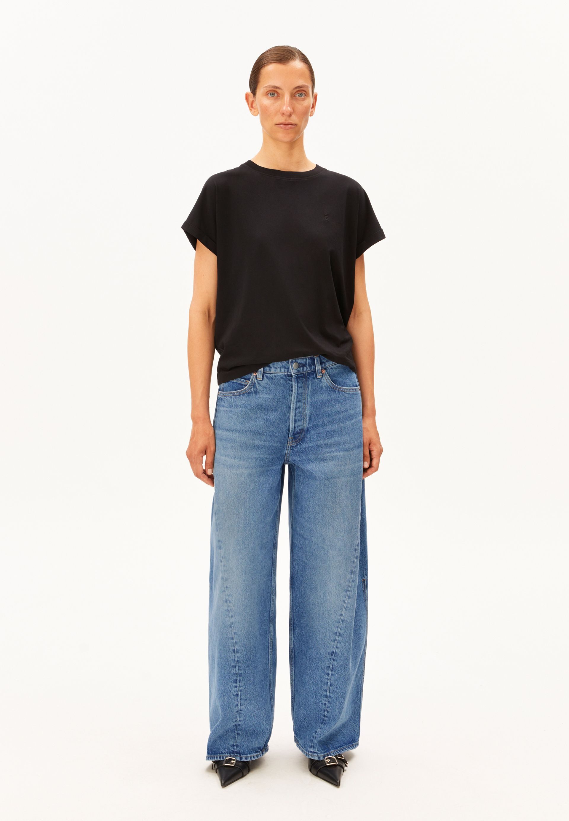 Armedangels T-Shirt IDAARA T-Shirt aus 100% Bio-Baumwolle Loose Fit