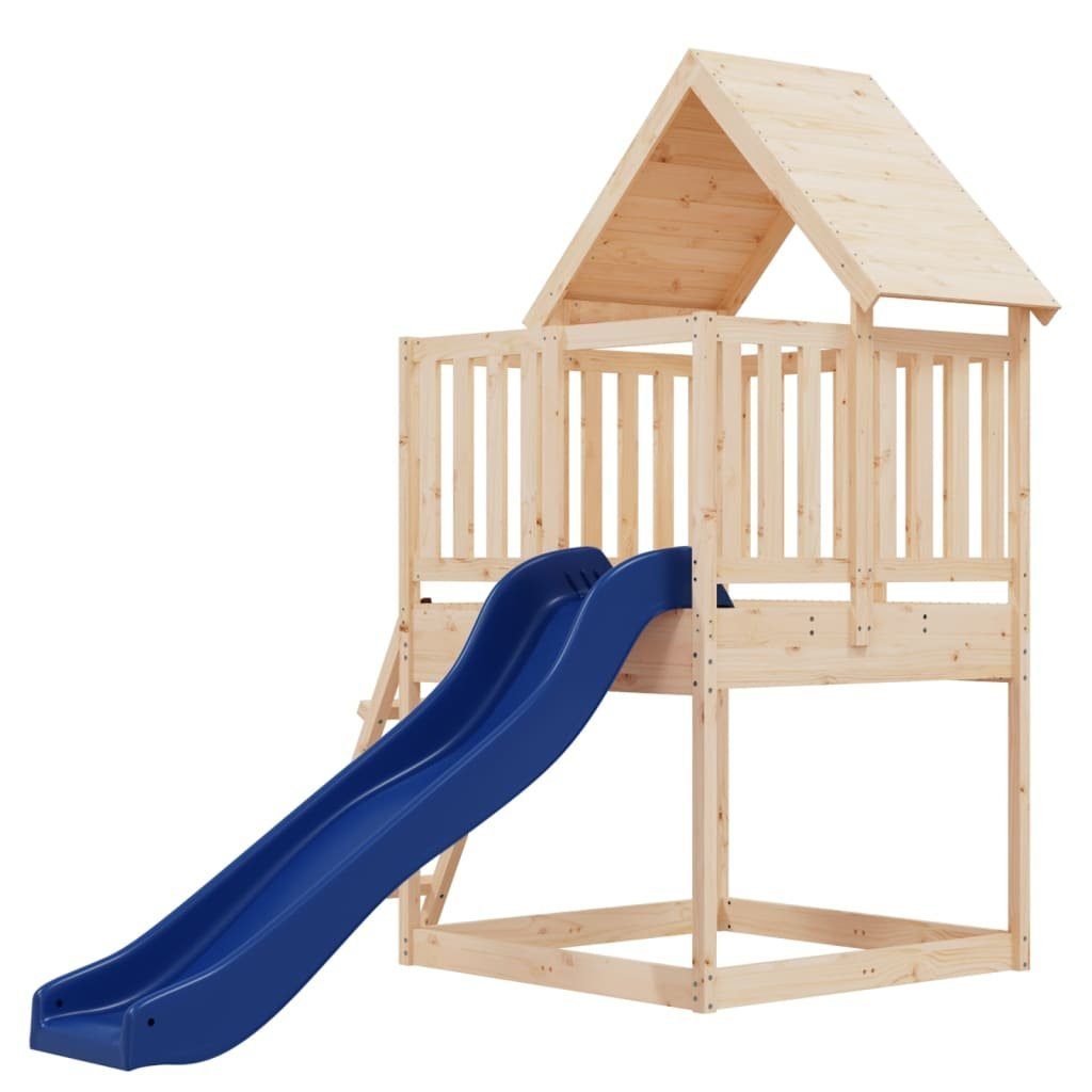 Kletterturm Spielhaus Leiter mit Rutsche Massivholz und Kiefer Spielturm Kinder vidaXL