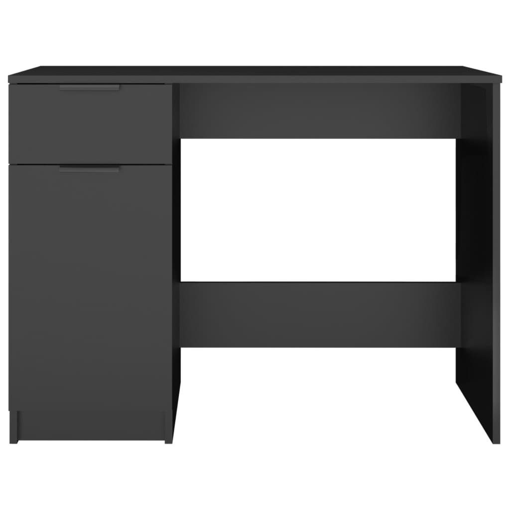 furnicato Schreibtisch cm Holzwerkstoff Schwarz 100x50x75