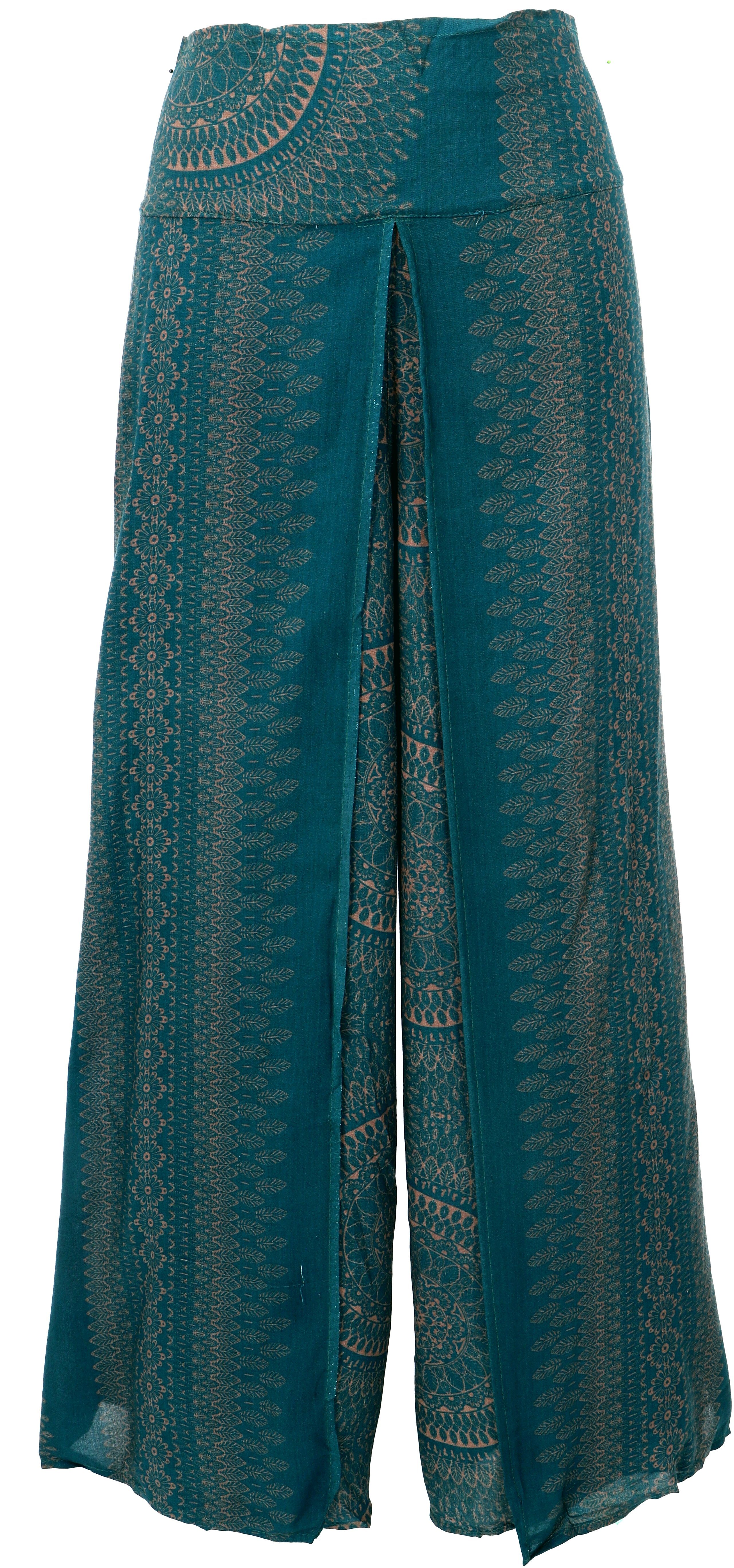 Guru-Shop Relaxhose Palazzohose, offene Boho Sommerhose, Hosenrock.. altern günstig online kaufen