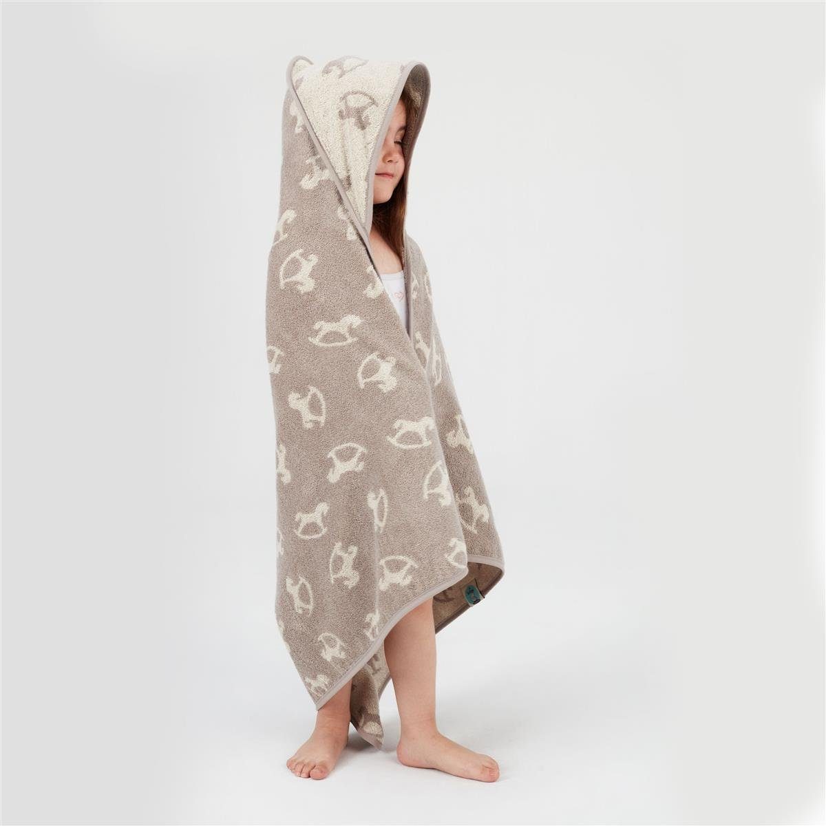 SEI Design Kapuzenhandtuch Kapuzentuch 80x80 Babyhandtuch mit Kapuze, Frottee (Liebevoll verpackt in einem hochwertigen Geschenkkarton – ideal zum Verschenken), – Bild 4 von 5