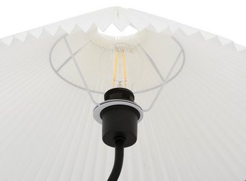 LeGer Home by Lena Gercke Tischleuchte Letty, ohne Leuchtmittel, Stoffschirm in Plisseeoptik Tischlampe, Sonnenschirm Optik Papierlampe