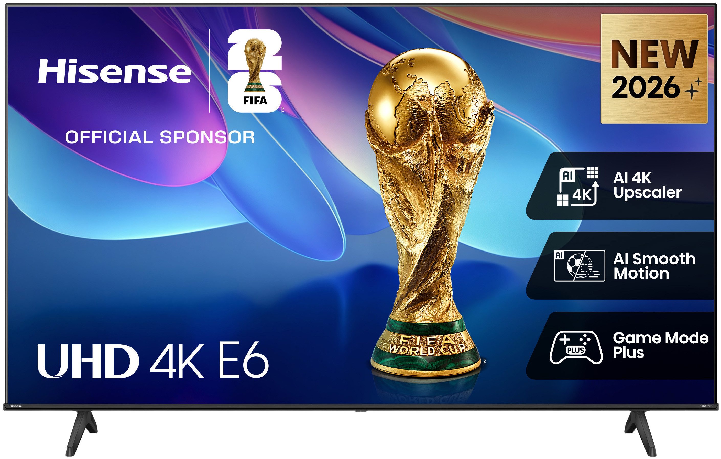 Hisense 58E6DS DLED-Fernseher (146 cm/58 Zoll, 4K Ultra HD, Smart-TV)